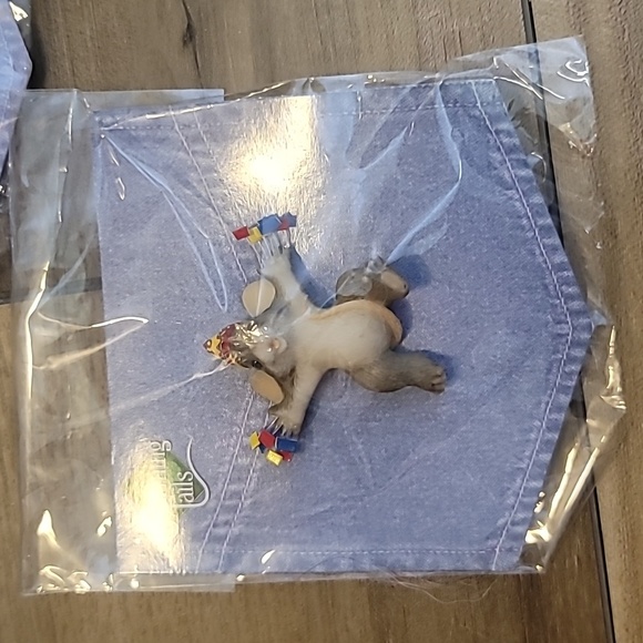 CHARMING TAILS animal pins mouse pig chef birthday NWT - Picture 3 of 5